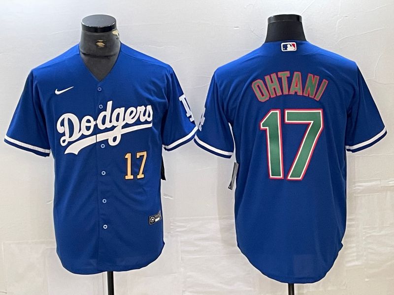 Men Los Angeles Dodgers #17 Ohtani Blue Nike Game MLB Jersey style 24->youth nfl jersey->Youth Jersey